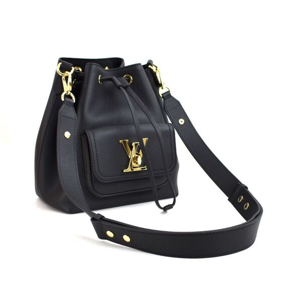 Louis Vuitton LockMe Bucket NV Shoulder Shoulder Bag Noir Black - Picture 10 of 10